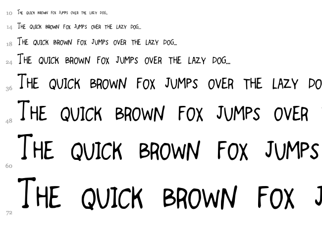 Traveling Through font waterfall